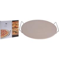 Excellent Houseware Pizzasteen 33 cm met Houder - thumbnail