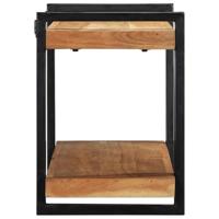 Wandschap 90x33x45 cm massief acaciahout - thumbnail