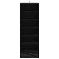 Schoenenkast met plank Zwart eiken 32 x 35 x 90 cm Bewerkt hout - thumbnail