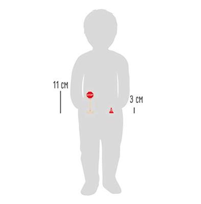 Small Foot houten mini verkeersbordenset, 25dlg.
