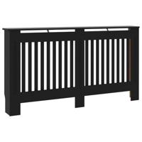 Radiatorombouw 152x19x81,5 cm MDF zwart - thumbnail