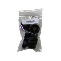 Glijder zwart rond Ø 3 cm en hoogte 1 cm van kunststof - 8 stuks - thumbnail