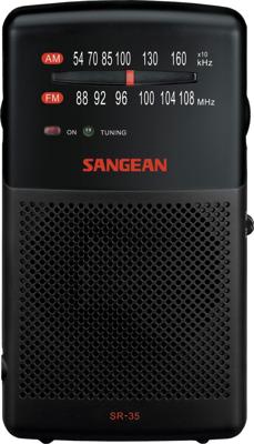 Radio Sangean SR35B NEGRO Zwart - thumbnail