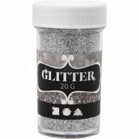Creativ Company Glitter, zilver, 20 gr/ 1 doosje - thumbnail