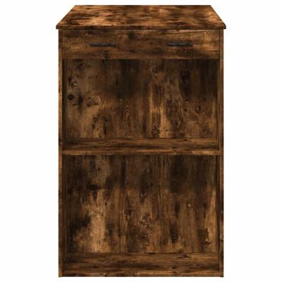 Bartafel 102x70x103,5 cm bewerkt hout gerookt eikenkleurig