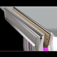 AMI Briefplaat/Tochtklep EP 965 F1 Schachtdelen Deurdikte 68/72 Climate Comfort - 400526 - thumbnail