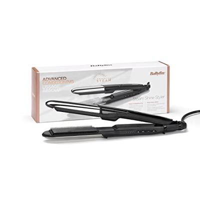 BaByliss ST496E - BaByliss Stoomglans stoom stijltang - 5 temperaturen tot 230°C - Ionische functie - 39 mm keramische platen
