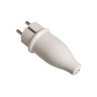 Schneider Electric 125462 Stekker met randaarde Rubber Wit - thumbnail