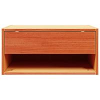 Wandbevestigde nachttafel met lade Wasbruin 50 x 32.5 x 24 cm - thumbnail