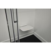 Wiesbaden Douche Kruk Opklapbaar Wandmontage Wit - thumbnail