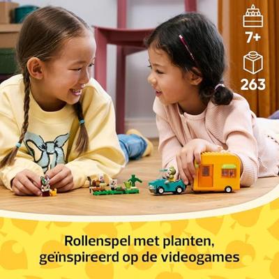 LEGO Animal Crossing Leifs caravan en tuinwinkel 77054 - thumbnail