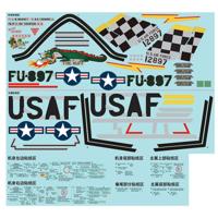 FMS - 80Mm F-86 Sabre 'The Huff' Sticker (FMSEO116) - thumbnail
