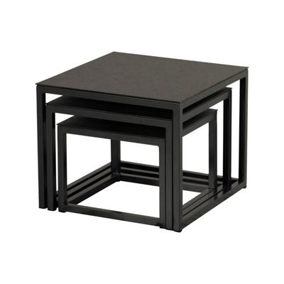 Biarritz Sqr Coffee tafel Set 3 tafeltjes Hartman - Hartman