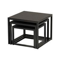 Biarritz Sqr Coffee tafel Set 3 tafeltjes Hartman - Hartman - thumbnail