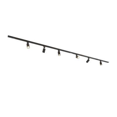 Taros Railverlichting Pakket - Recht - 2x 1,5 m rail - 6 railspots - Incl. RGBWW GU10 - IP20 - Modulair - 230V Taros Railverlichting Pakket - Recht - 2x 1,5 m rail - 6 railspots - Incl. RGBWW GU10 - IP20 - Modulair - 230V