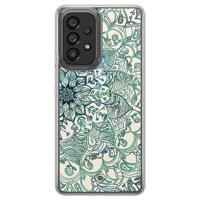 Samsung Galaxy A52 hybride hoesje - Mandala blauw - thumbnail