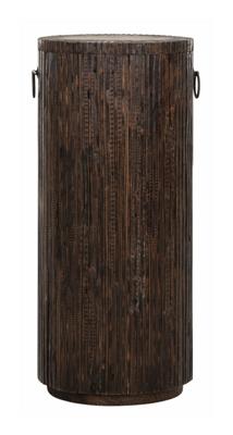 MUST Living Zuil 'Stripe' Teakhout, 80cm hoog MUST Living Zuil 'Stripe' Teakhout, 80cm hoog