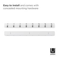 Umbra Flip 8 kapstok wit - thumbnail
