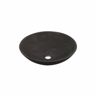 Plieger Stone waskom opbouw Ø40x12cm zwart R4012BS-P118