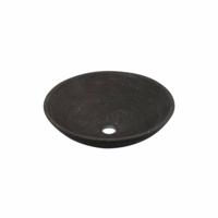 Plieger Stone waskom opbouw Ø40x12cm zwart R4012BS-P118 - thumbnail