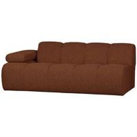 Woood Mojo 2-zits bank arm links bouclé Roestbruin Melange - thumbnail