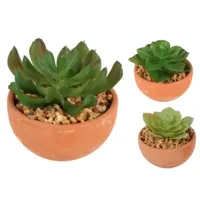 Kunstplant in pot 9 cm 3 assorti | 12 stuks - thumbnail