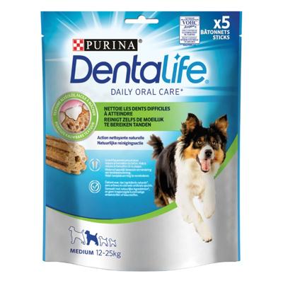 Purina Dentalife Daily Oral Care Medium kauwsnacks hond 5 stuks Purina Dentalife Daily Oral Care Medium kauwsnacks hond 5 stuks