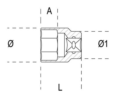 Beta Dopsleutels zeskant 910A 6 - 009100006