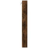 Vitrinekast 100x8,5x75 cm bewerkt hout gerookt eikenkleurig - thumbnail
