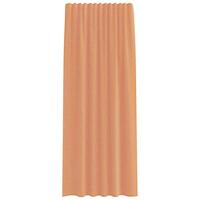 VidaXL Voile gordijnen met roedezakken 2 st terracotta - thumbnail