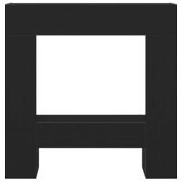 Haardombouw 81x18x82 cm spaanplaat zwart eikenkleurig - thumbnail