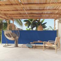 VidaXL Tuinscherm uittrekbaar 140x500 cm blauw - thumbnail