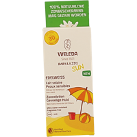 Weleda Edelweiss zonnelotion gevoelige huid SPF30 150 Milliliter - thumbnail