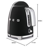 SMEG - Waterkoker - KLF03BLEU Waterkoker Zwart - thumbnail