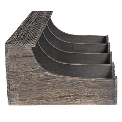 Clayre & Eef Bestekbak 41x29x17 cm Grijs Hout Rechthoek Bestekhouder