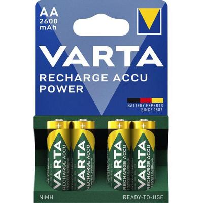 Batterij oplaadbaar Varta 4xAA 2600mAh ready2use Batterij oplaadbaar Varta 4xAA 2600mAh ready2use