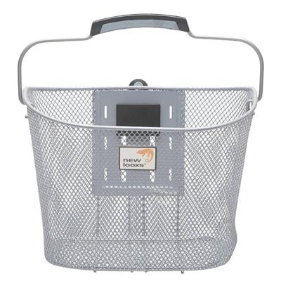 New Fietsmand toscane smartlock voor 19 liter zilver