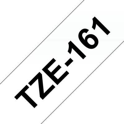 Brother TZE-161 labelprinter-tape Zwart op zilver Brother TZE-161 labelprinter-tape Zwart op zilver