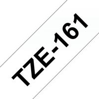 Brother TZE-161 labelprinter-tape Zwart op zilver - thumbnail
