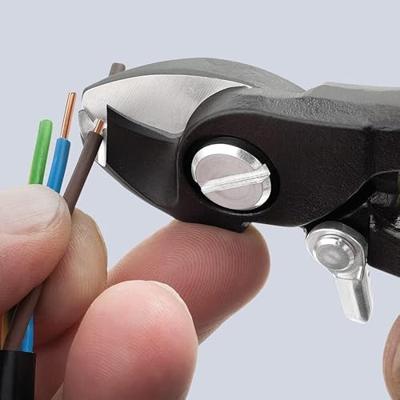 Knipex 95 41 165 95 41 165 Kabelschaar Geschikt voor (striptechniek) Aluminium- en koperkabel, een- en meerdraads 12 mm 35 mm²