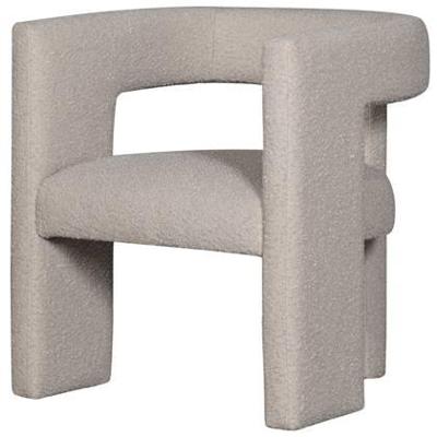 WOOOD Fauteuil 'Tiwa' Bouclé, kleur Beige