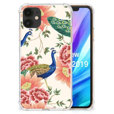 Case Anti-shock voor Apple iPhone 11 Pink Peacock Case Anti-shock voor Apple iPhone 11 Pink Peacock