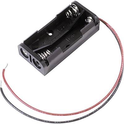 MPD BH2AAAW Batterijhouder Aantal cellen: 2 AAA (potlood) Kabel (l x b x h) 51 x 25 x 13 mm