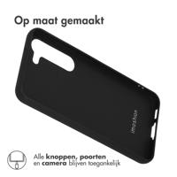 Accezz Color Backcover voor de Samsung Galaxy S23 Telefoonhoesje Zwart - thumbnail