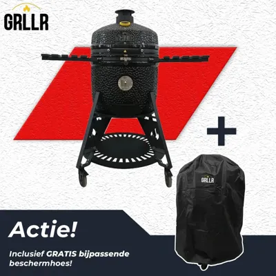 GRLLR Ember PRO 23 Shiny Black Kamado BBQ Glanzend Zwart GRLLR Ember PRO 23 Shiny Black Kamado BBQ Glanzend Zwart