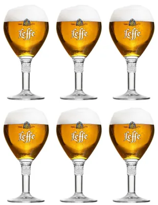 Leffe Bierglazen 330 ml - 6 Stuks