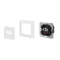 LogiLink PA0254 Inbouwdoos Met USB-laaduitgang Wit - thumbnail