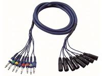 DAP DAP FL62 - 8 XLR male 3P > 8 Jack mono 6 meter - thumbnail