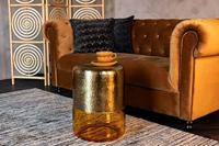 Dutchbone Bijzettafel 'Cave' IJzer en glas, 35cm, kleur Amber - thumbnail