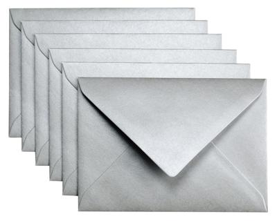Envelop papicolor c6 114x162mm metallic zilver Envelop papicolor c6 114x162mm metallic zilver